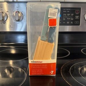 Blue and Natural Steak Knives Set